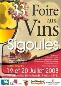 sigoules wine fair poster