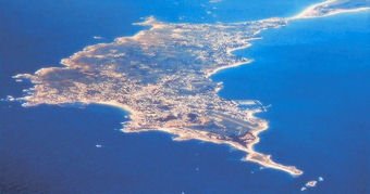 quiberon peninsula from the air