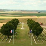 View over the Picardy countryside from the top of the tower