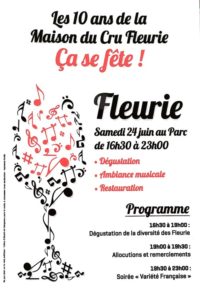 Fleurie poster