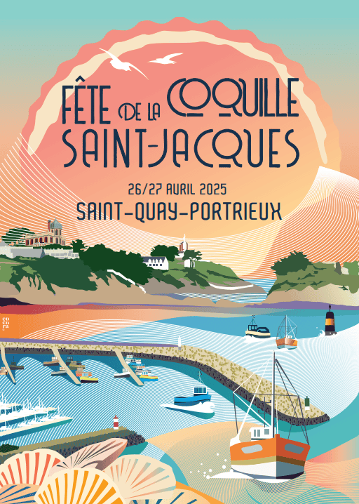 Coquille Saint-Jacques fest poster