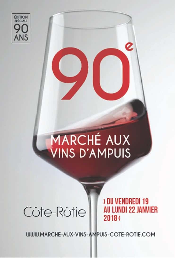 Ampuis wine market poster 18