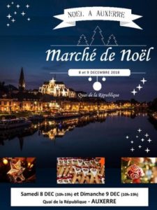 Auxerre Christmas Market poster