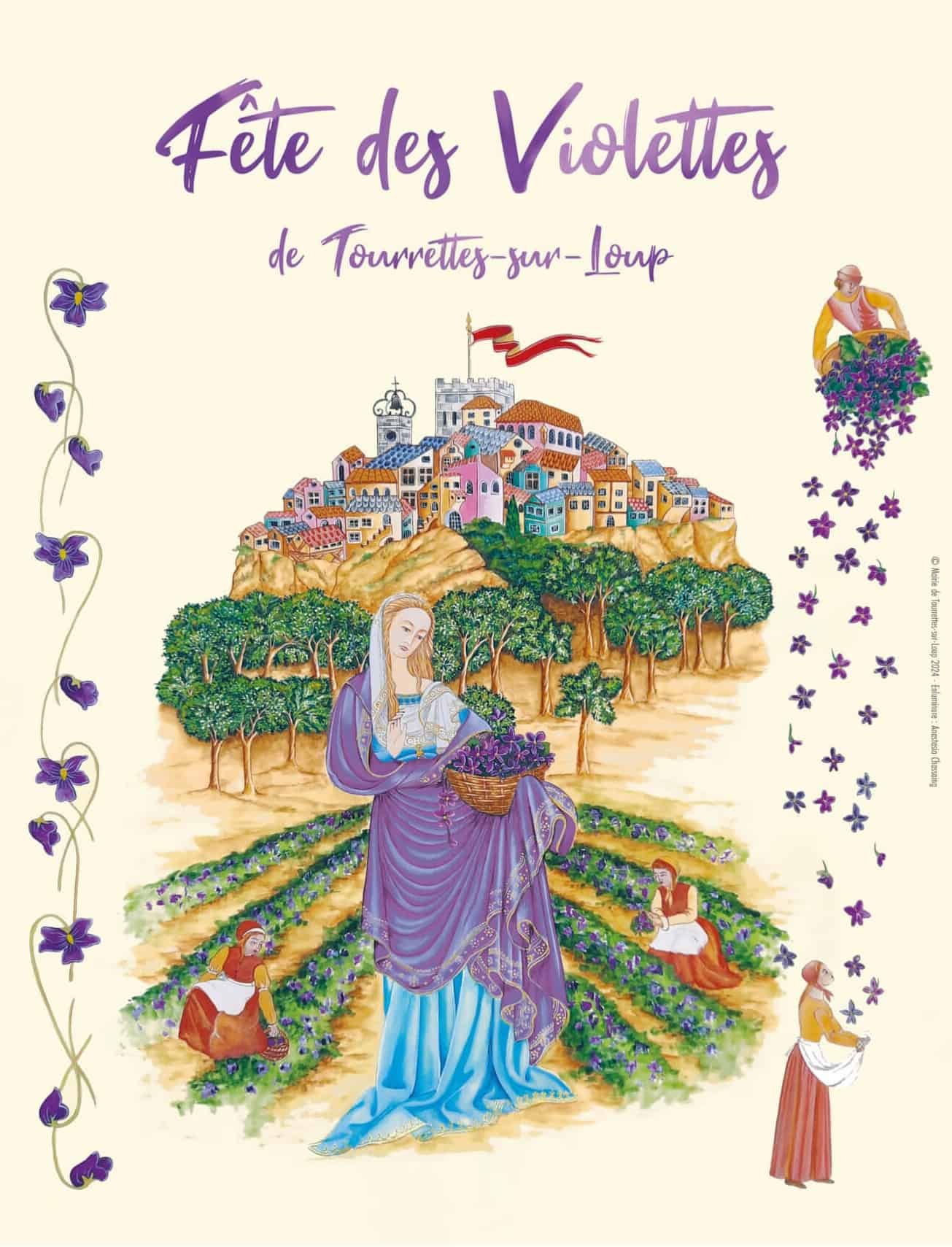 poster for  Tourrettes-sur-Loup violet festival