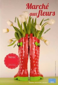 Nerac Flower Market poster