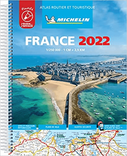 Michelin 2022 -Tourist & Motoring Atlas A4 Laminated  Spiral-bound 