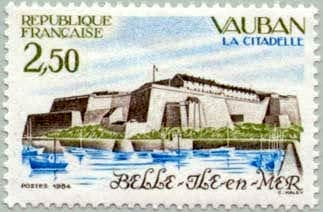 Postage stamp with Vauban Citadelle