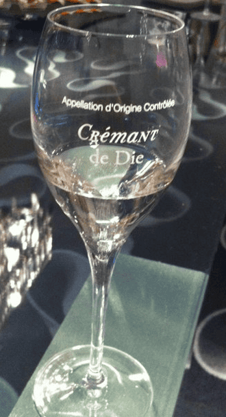 Cremant de Die glass
